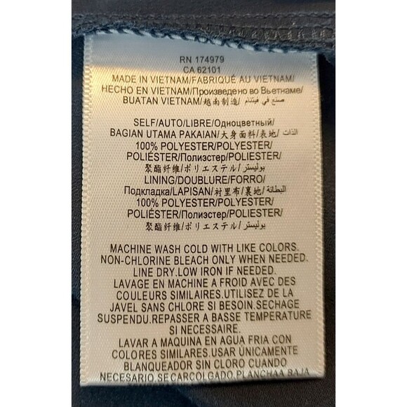 BCBGeneration Tunic Top Size Medium Flowy Chiffon Lined Sleeveless Ruffle V Neck - Picture 9 of 12